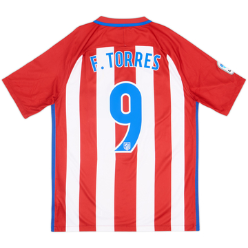 2016-17 Atletico Madrid Home Shirt Torres #9 - 9/10 - (M)