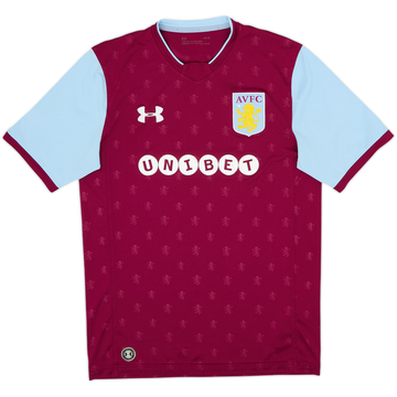 2017-18 Aston Villa Home Shirt - 7/10 - (M)