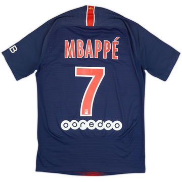 2018-19 Paris Saint-Germain Camiseta Auténtica Local Mbappe #7 - 6/10 - (S
