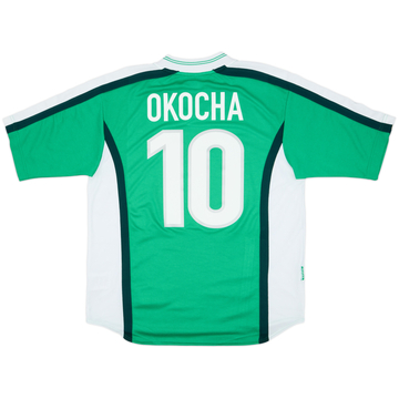 1998-00 Nigeria Home Shirt Okocha #10 - 8/10 - (L)