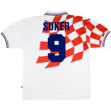 1998-01 Croatia Home Shirt Suker #9 - 6/10 - (XL)