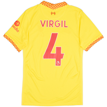 2021-22 Liverpool Third Shirt Virgil #4 - 9/10 - (XS)