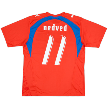 2006-08 Czech Republic Basic Home Shirt Nedved #11 - 5/10 - (L)