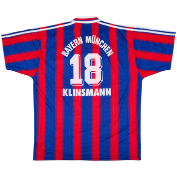 1995-97 Bayern Munich Home Shirt Klinsmann #18 - 8/10 - (XL)