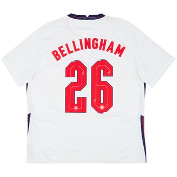 2020-22 England Home Shirt Bellingham #26 - 7/10 - (XL)