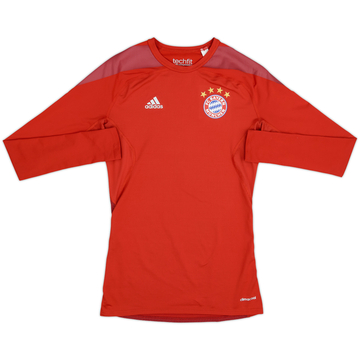 2015-16 Bayern Munich adidas Techfit Compression Shirt - 9/10 - (M)