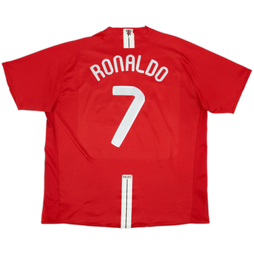 2007-09 Manchester United Home Shirt Ronaldo #7 - 7/10 - (XXL)