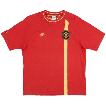 2007-08 Manchester United Nike Cotton Tee - 9/10 - (L)