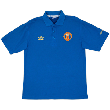 1998-99 Manchester United Umbro Polo Shirt - 9/10 - (S)