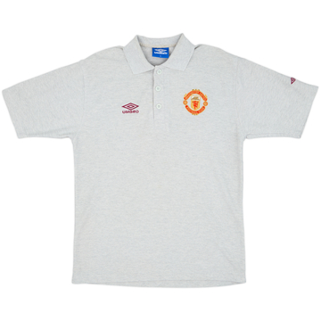 1996-97 Manchester United Umbro Polo Shirt - 9/10 - (M)