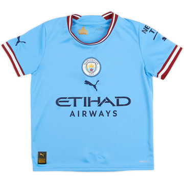 2022-23 Manchester City Home Shirt - 8/10 - (S.Boys)