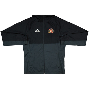 2017-18 Sunderland adidas Hooded Track Jacket - 8/10 - (S)