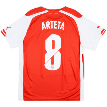 2014-15 Arsenal Home Shirt Arteta #8 - 8/10 - (M)