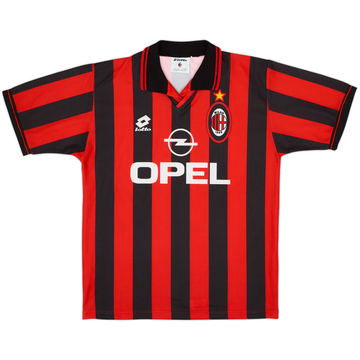 1995-96 AC Milan Home Shirt - 9/10 - (L)