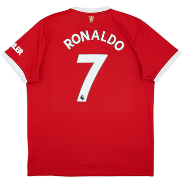 2021-22 Manchester United Home Shirt Ronaldo #7 - 5/10 - (XL)