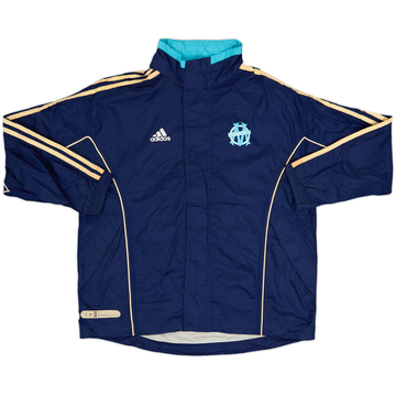 1999-00 Olympique Marseille adidas Hooded Rain Jacket - 5/10 - (L.Boys)