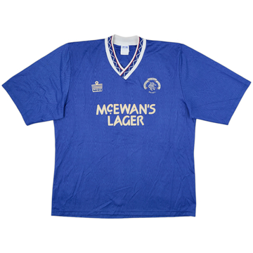 1990-92 Rangers Home Shirt - 8/10 - (XL)
