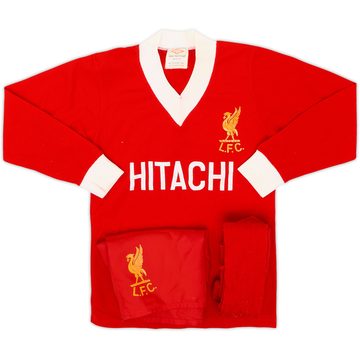 1979-82 Liverpool Home Full Kit - 8/10 - (S.Boys)