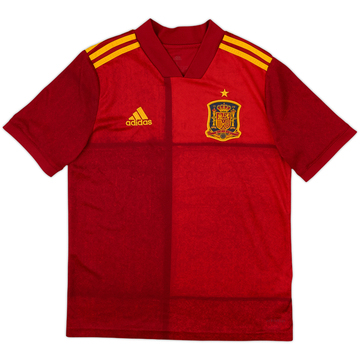 2020-21 Spain Home Shirt - 8/10 - (L.Boys)