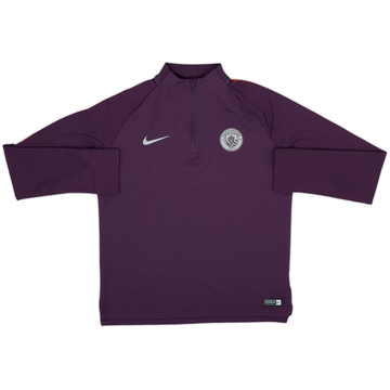 2018-19 Manchester City Nike 1/4 Zip Training Top - 8/10 - (XL.Boys)