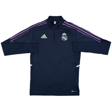 2022-23 Real Madrid adidas 1/4 Zip Training Top - 7/10 - (S)