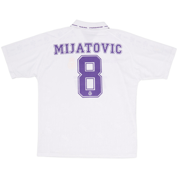 1996-97 Real Madrid Home Shirt Mijatovic #8 - 6/10 - (L)