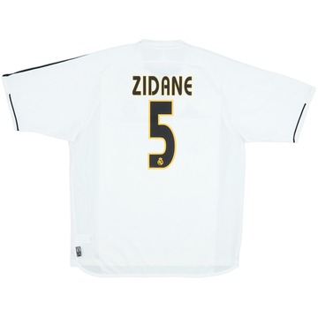 2003-04 Real Madrid Home Shirt Zidane #5 - 8/10 - (L)