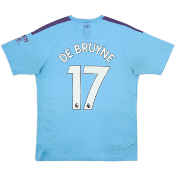 2019-20 Manchester City Home Shirt De Bruyne #17 - 4/10 - (L)