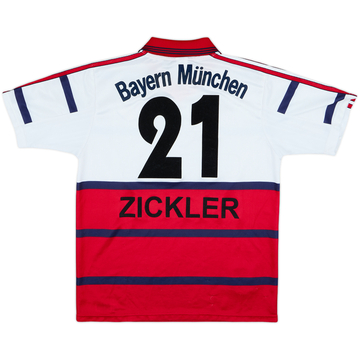 1998-00 Bayern Munich Away Shirt Zickler #21 - 8/10 - (XL.Boys)