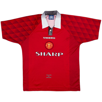 Camiseta de local del Manchester United 1996-98 - 7/10 - (XL)