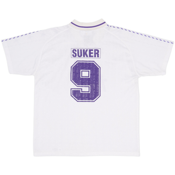 1996-97 Real Madrid Taquy Home Shirt Suker #9 - 7/10 - (L)