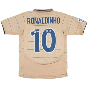 2003-05 Barcelona Away Shirt Ronaldinho #10 - 8/10 - (XL.Boys)