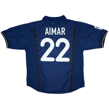 2000-01 Valencia Away Shirt Aimar #22 - 8/10 - (XL)