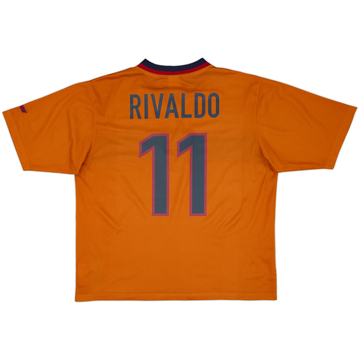 1998-00 Barcelona Basic Third Shirt Rivaldo #11 - 6/10 - (L)