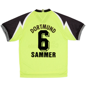 1995-96 Borussia Dortmund Home Shirt Sammer #6 - 8/10 - (XL)