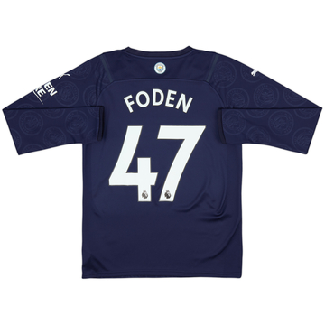 2021-22 Manchester City Third L/S Shirt Foden #47 - 8/10 - (S)