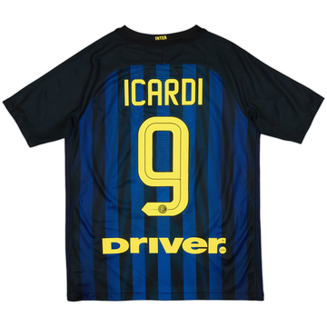 2016-17 Inter Milan Home Shirt Icardi #9 - 8/10 - (XL.Boys)