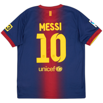2012-13 Barcelona Home Shirt Messi #10 - 8/10 - (L.Boys)