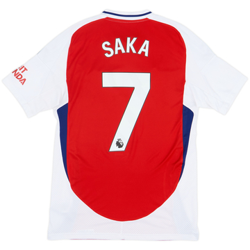 2024-25 Arsenal Home Shirt Saka #7 - 7/10 - (S)