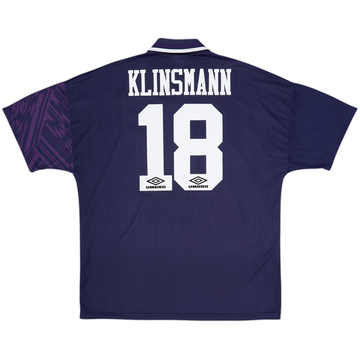 1994-95 Tottenham Away Shirt Klinsmann #18 - 8/10 - (XL)