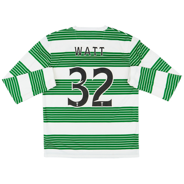 2013-15 Celtic Home L/S Shirt Watt #32 - 7/10 - (M)