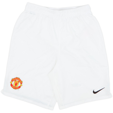 2013-14 Manchester United Home Shorts - 8/10 - (XL.Boys)