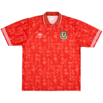 1990-92 Wales Home Shirt - 6/10 - (XL)