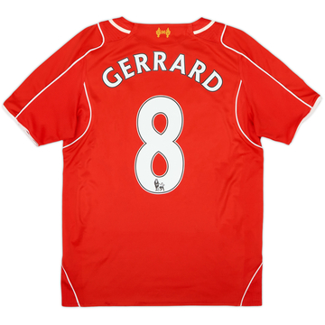 2014-15 Liverpool Camiseta de local Gerrard #8 - 6/10 - (S)