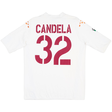 2003-04 Roma Match Issue Away Shirt Candela #32