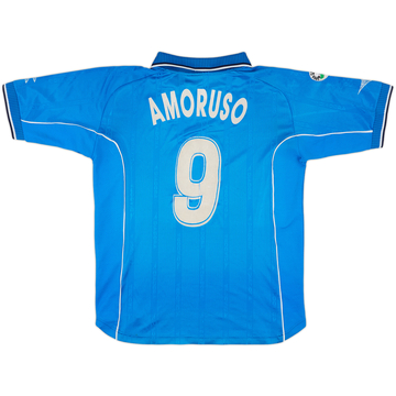 2000-01 Napoli Match Issue Home Shirt Amoruso #9