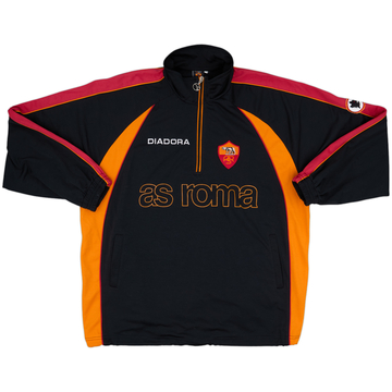 1998-99 Roma Diadora 1/4 Zip Training Top - 8/10 - (XL)