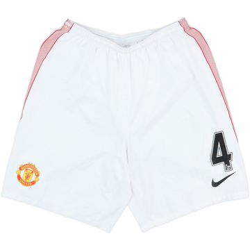 2012-13 Manchester United Match Issue Home Shorts #4 (Jones)