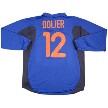 2000 Netherlands Match Issue Away L/S Shgirt Ooijer #12