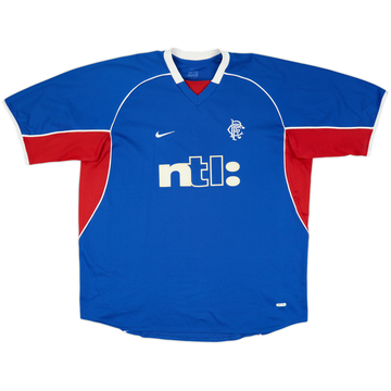 2001-02 Rangers Home Shirt - 8/10 - (XXL)